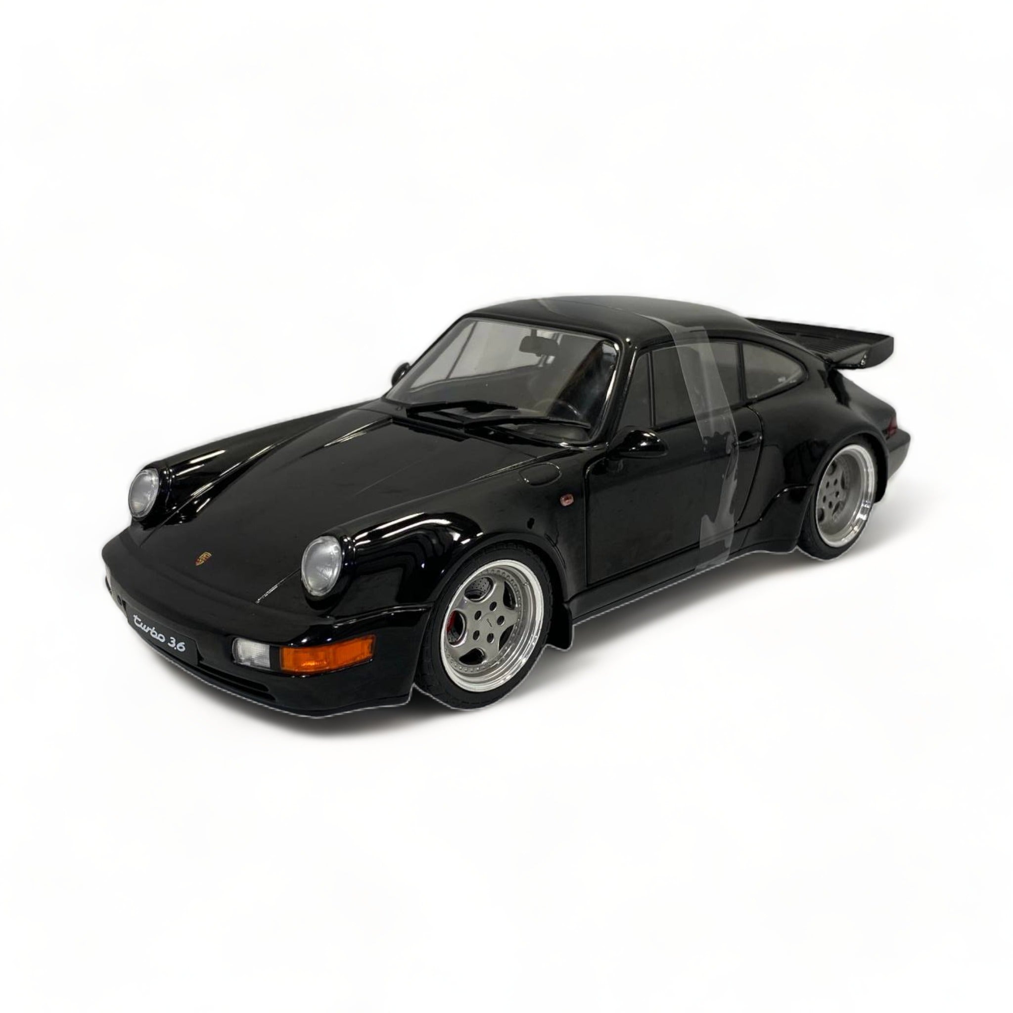 Porsche 911 964 Turbo Black Solido 1/18