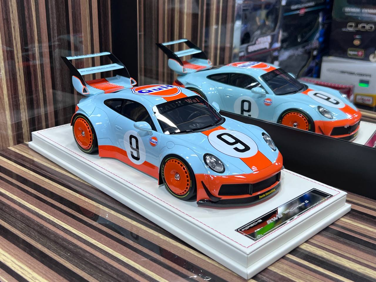 Porsche 911 Carrera S RWB VIP Models [1/18 Gulf Blue Resin] – dturman.com