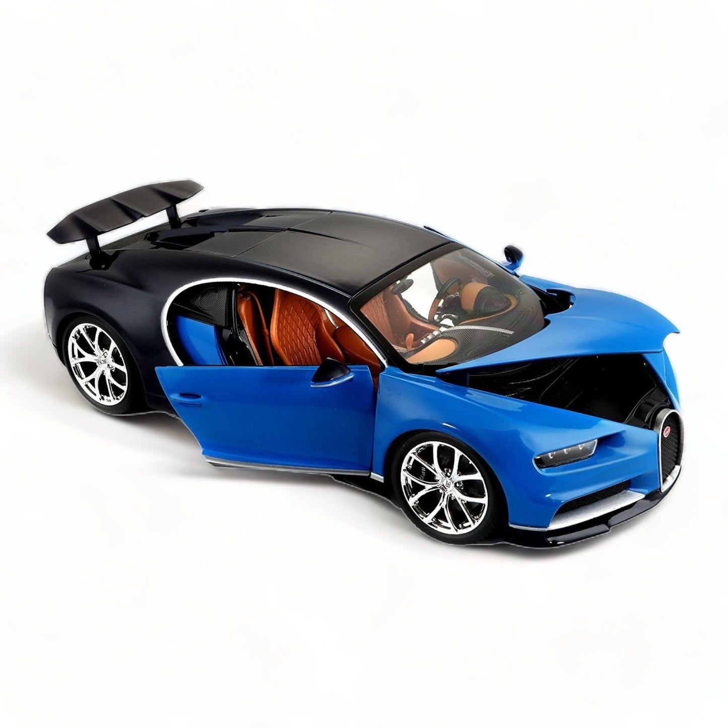 1/18 Diecast 2016 Bugatti Chiron Blue by Bburago Scale Model Car