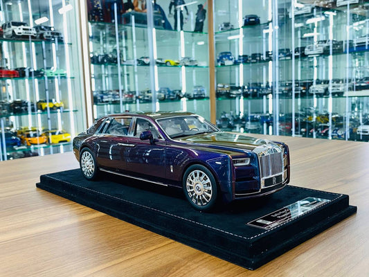 1/18 Resin Model - H&H Rolls Royce Phantom Extended Wheelbase Midnight Purple