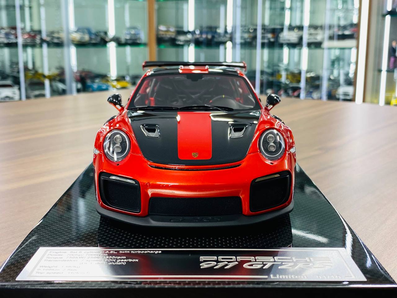 1/18 Resin Dino Porsche 911 GT2 RS - Lava Orange (Limited Edition 01/10)