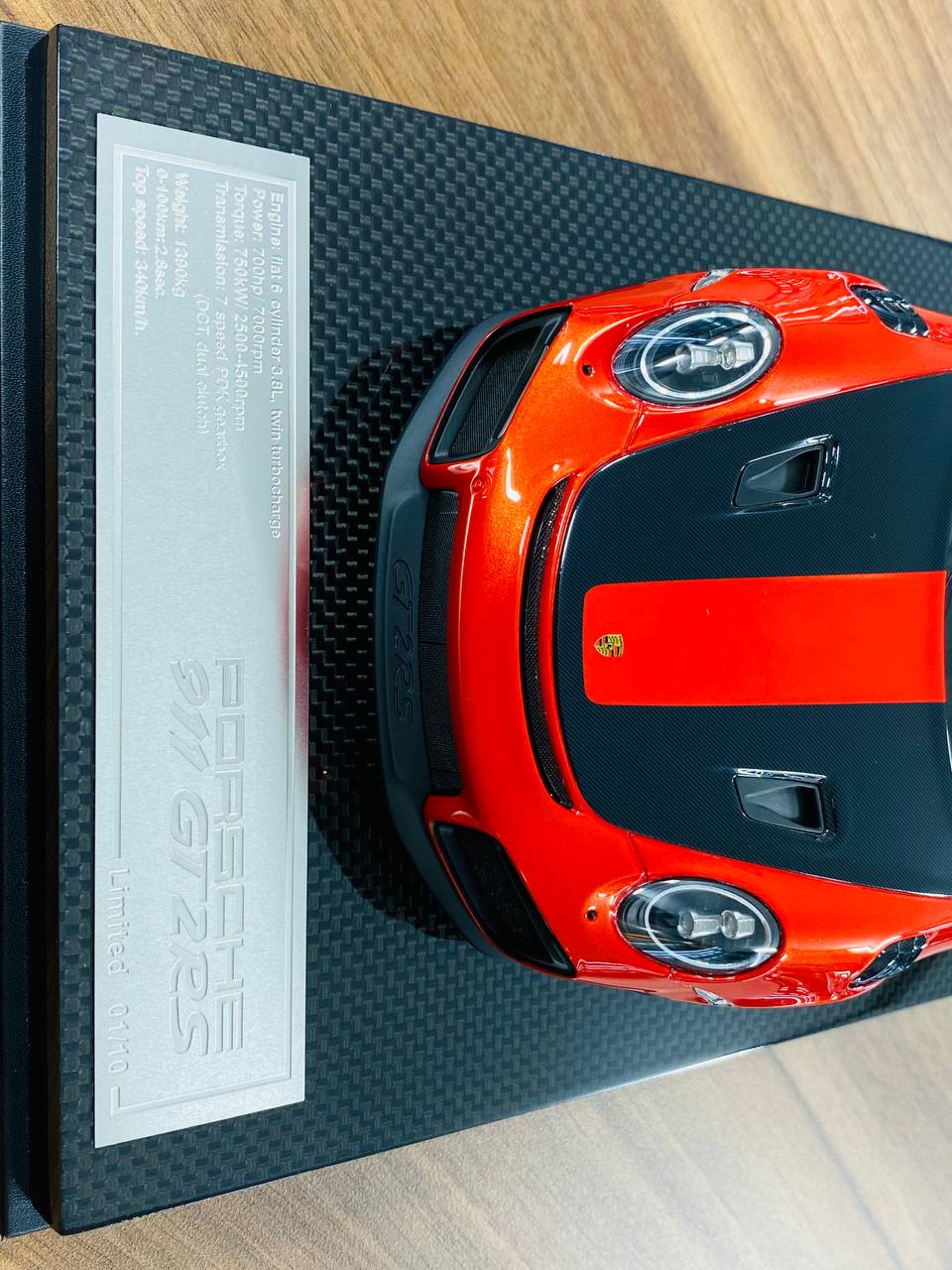 1/18 Resin Dino Porsche 911 GT2 RS - Lava Orange (Limited Edition 01/10)