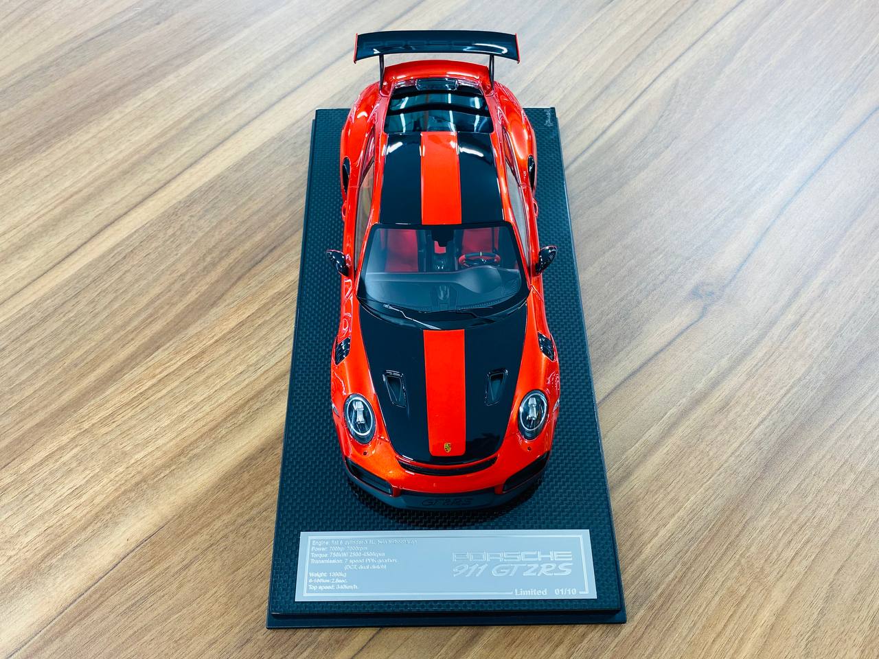 1/18 Resin Dino Porsche 911 GT2 RS - Lava Orange (Limited Edition 01/10)