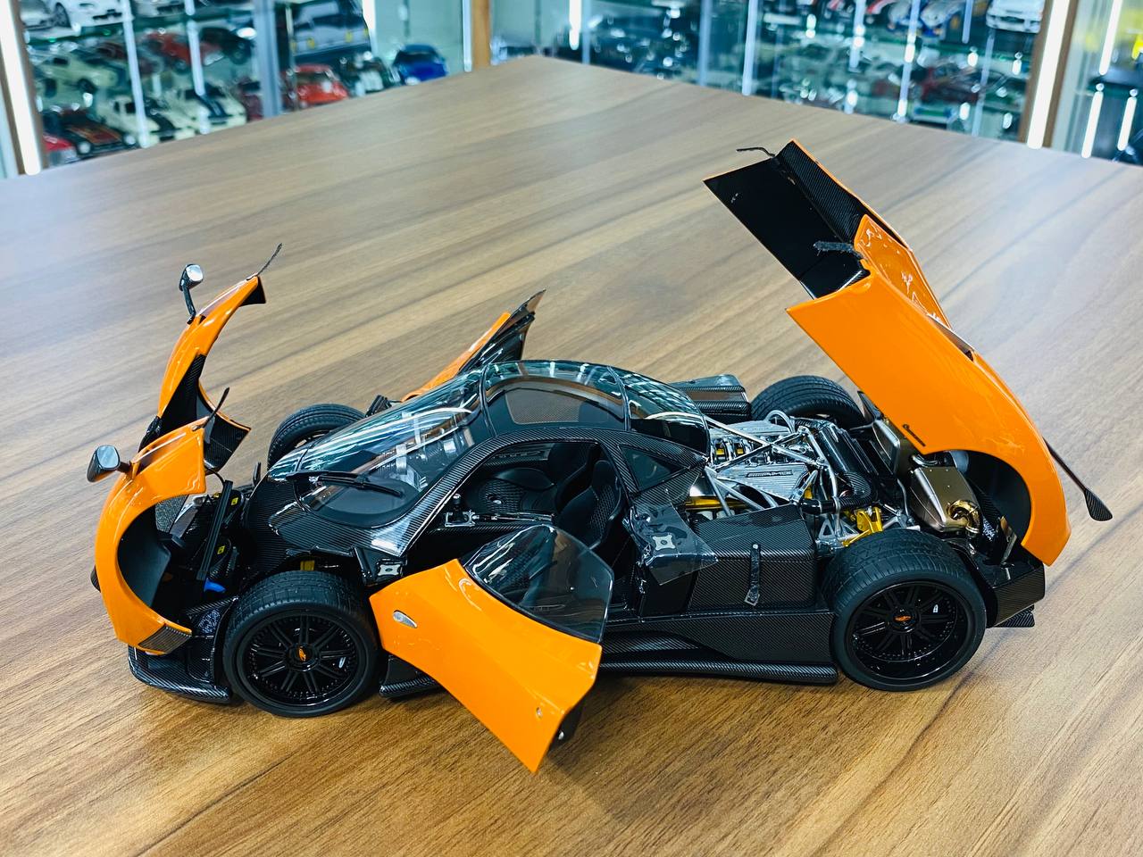 1/18 Diecast Model Almost Real Pagani Zonda F - Orange (Full Opening)