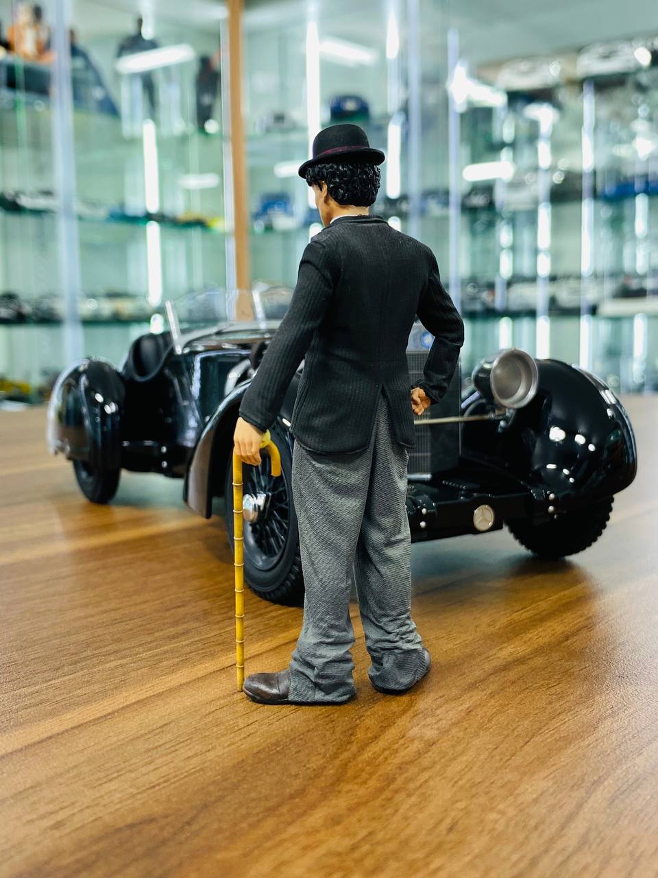 1/18 Scale Figure (Hand Made / Painted)  Charlie Chaplin