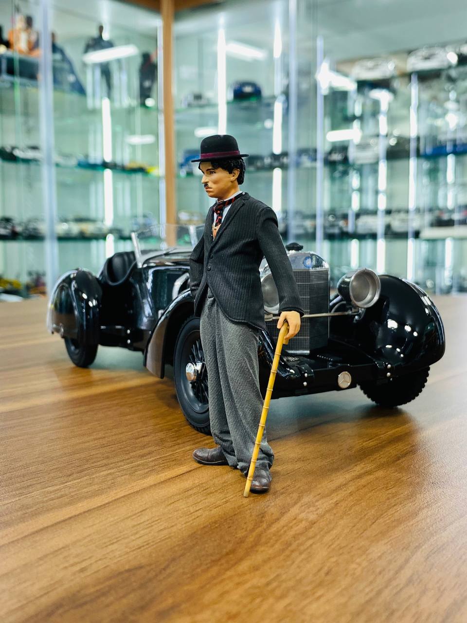 1/18 Scale Figure (Hand Made / Painted)  Charlie Chaplin