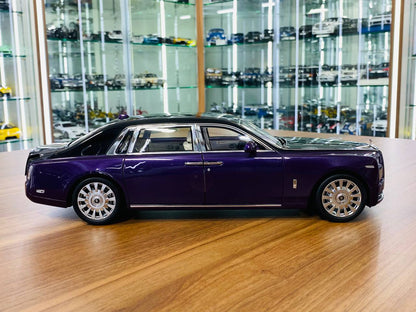 1/18 Diecast Kengfai Rolls Royce Phantom VIII - Purple/Black