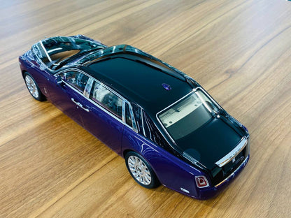 1/18 Diecast Kengfai Rolls Royce Phantom VIII - Purple/Black