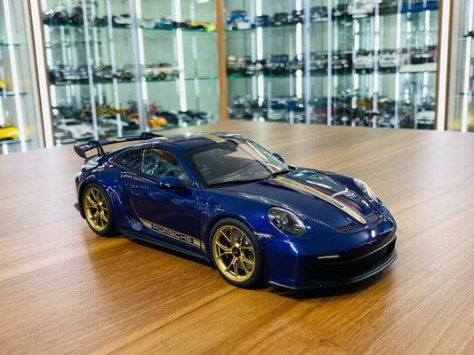 Norev Porsche 911 GT3 2021 - 1/18 Diecast Full Opening, Dark Blue