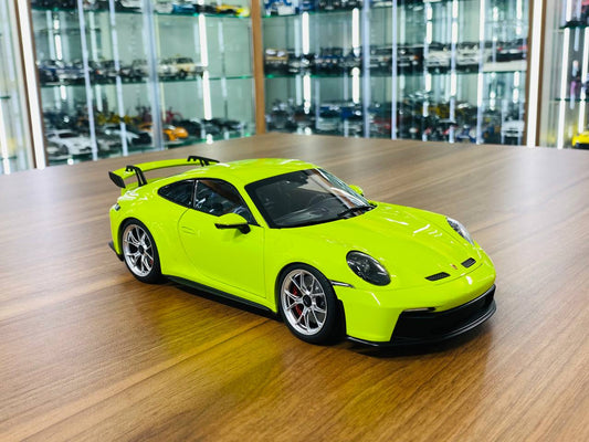 Norev Porsche 911 GT3 2021 - 1/18 Metal Diecast Model, Acid Green