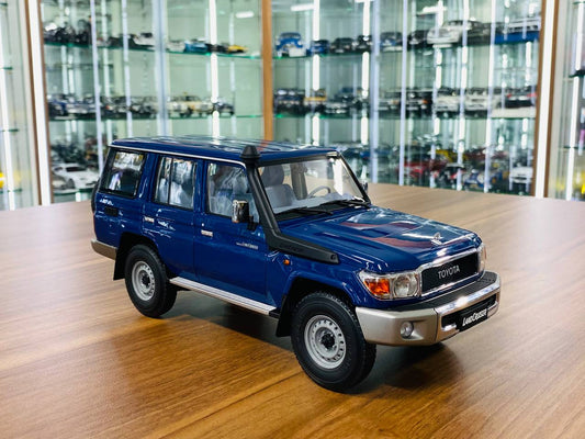 1/18 Diecast Toyota Land Cruiser 76 Blue Almost Real Scale Model Car