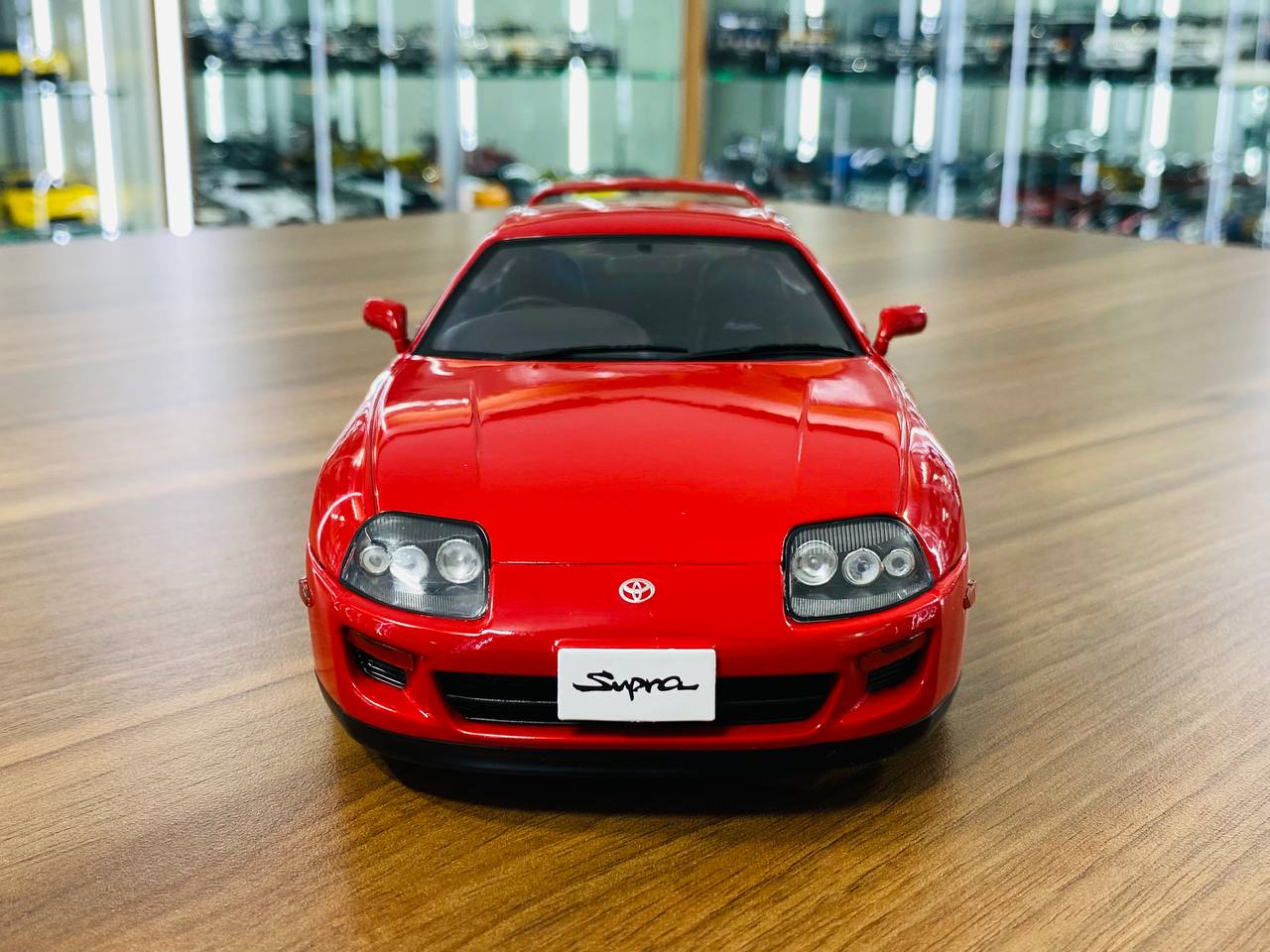 1/18 Diecast Toyota Supra MK4 Red Solido Scale Model Car