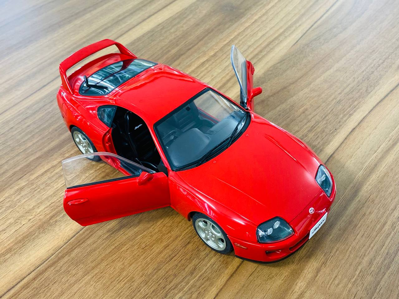 1/18 Diecast Toyota Supra MK4 Red Solido Scale Model Car