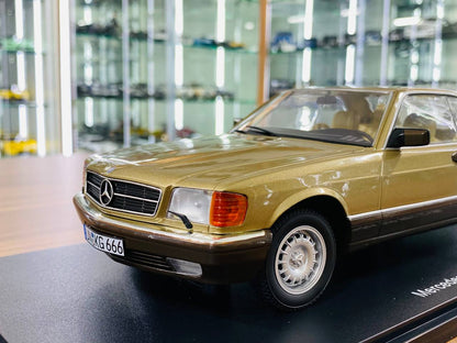 1/18 Diecast KK Scale Mercedes Benz 500 SEC ( C126 ) Gold