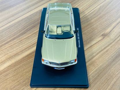 1/18 Diecast KK Scale Mercedes Benz 500 SEC ( C126 ) Gold