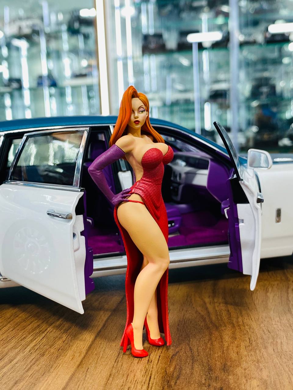 1/18 Scale Figure (Hand Made / Painted) Jessica Rabbit