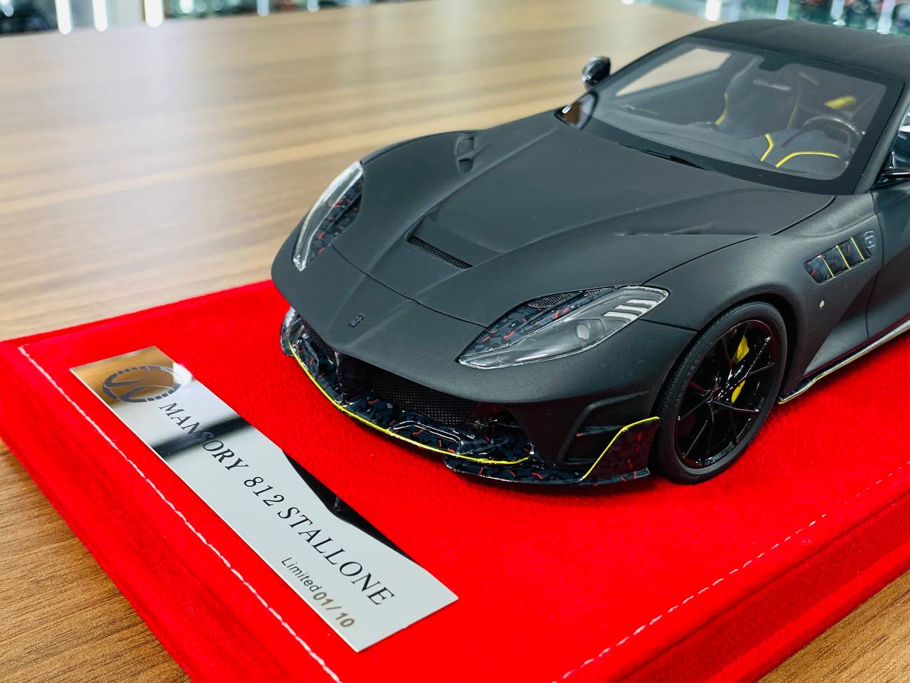 Timothy & Pierre Ferrari 812 Stallone Mansory - 1/18 Resin Model, Semi-Gloss Black, Limited to 10 Pieces