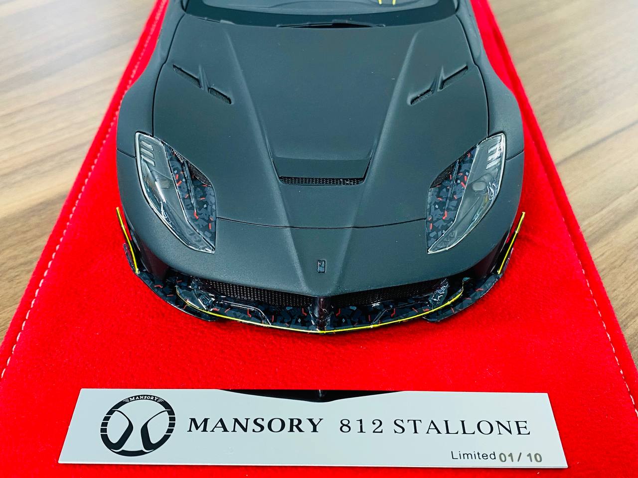 Timothy & Pierre Ferrari 812 Stallone Mansory - 1/18 Resin Model, Semi-Gloss Black, Limited to 10 Pieces