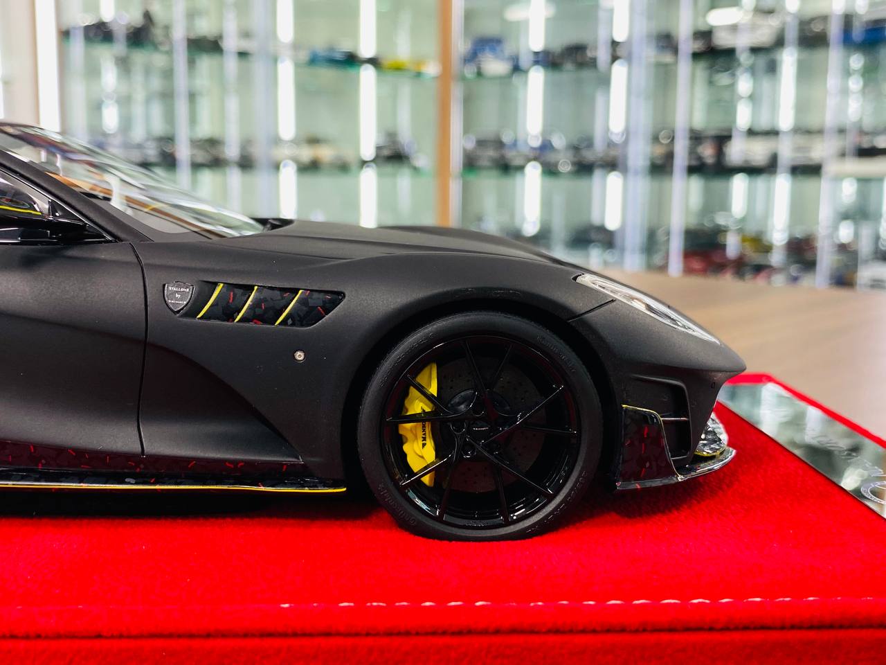 Timothy & Pierre Ferrari 812 Stallone Mansory - 1/18 Resin Model, Semi-Gloss Black, Limited to 10 Pieces