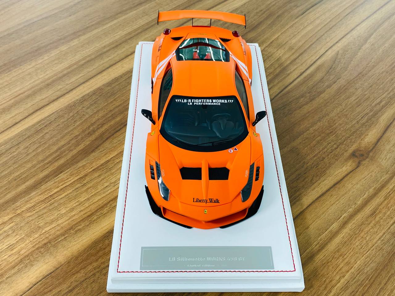 IVY Model Ferrari 458 GT Zero Fight LBWK Resin Model - Matt Orange | 1/18 Scale