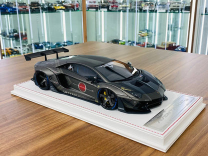 Davis & Giovanni Lamborghini Aventador 2.0 LB Performance Resin Model - Matt Dark Grey | 1/18