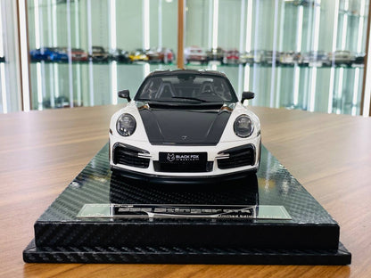 VIP Model Porsche 992 Stinger GTR Resin Model - White/Carbon | 1/18 Scale