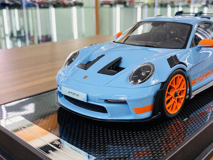 1/18 Resin Model - Timothy & Pierre Porsche 911 GT3 RS Gulf Edition