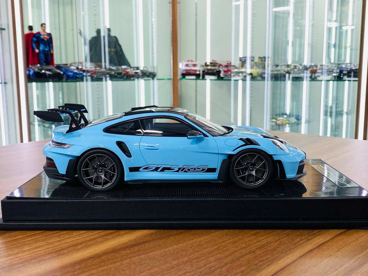 1/18 Resin - Timothy & Pierre Porsche 911 GT3 RS Weissach Package, Gulf Blue, Limited 29 Pcs