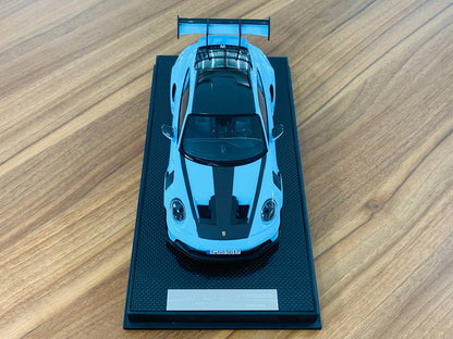 1/18 Resin - Timothy & Pierre Porsche 911 GT3 RS Weissach Package, Gulf Blue, Limited 29 Pcs