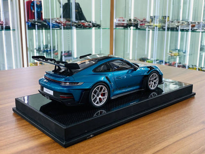 1/18 Resin - Timothy & Pierre Porsche 911 GT3 RS Weissach Package, Ipariema Blue Metallic, Limited Edition