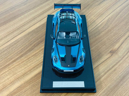 1/18 Resin - Timothy & Pierre Porsche 911 GT3 RS Weissach Package, Ipariema Blue Metallic, Limited Edition