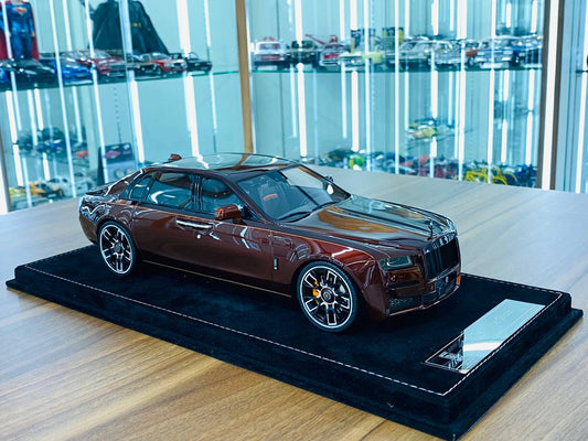 1/18 Resin Model - H&H Rolls Royce Ghost Black Badge in Brown, Limited to 25 Pieces