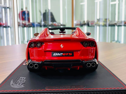 1/18 Resin Model - BBR Ferrari 812 GTS (2019) in Rosso Corsa 322, Limited to 48 Pieces