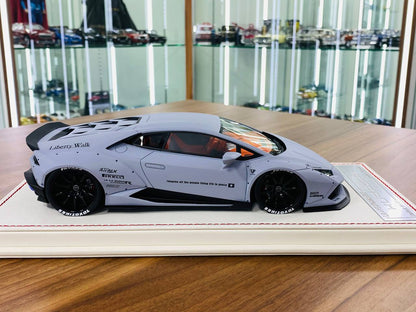 1/18 Resin - Davis & Giovanni Lamborghini Huracan Duck Tail in Grey, Limited to 1 Piece