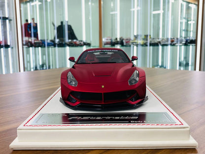 1/18 Resin Model - Davis & Giovanni Ferrari F12 Berlinetta in Matt Chrome Red, 01/01 Limited Edition