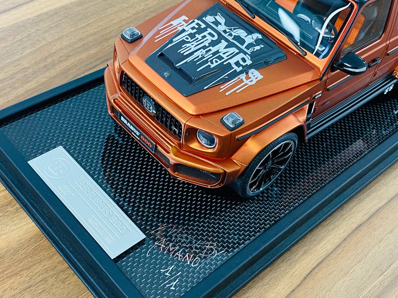 1/18 Resin MotorHelix Limited Edition Mercedes Benz BRABUS 800 HERMES by AMANO Bronze