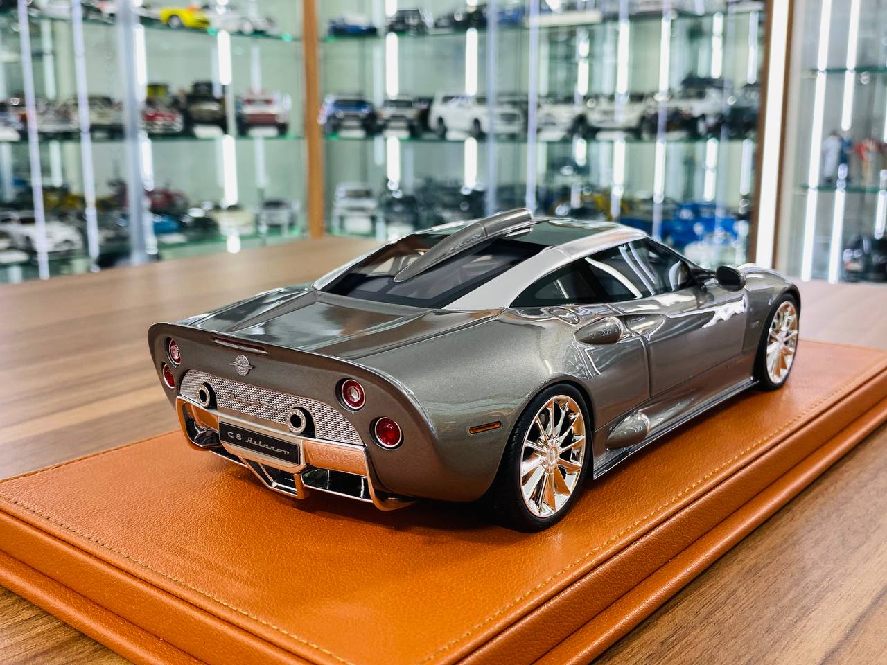 1/18 Resin Model TOP Speed Spyker C8 Aileron Gun Metal