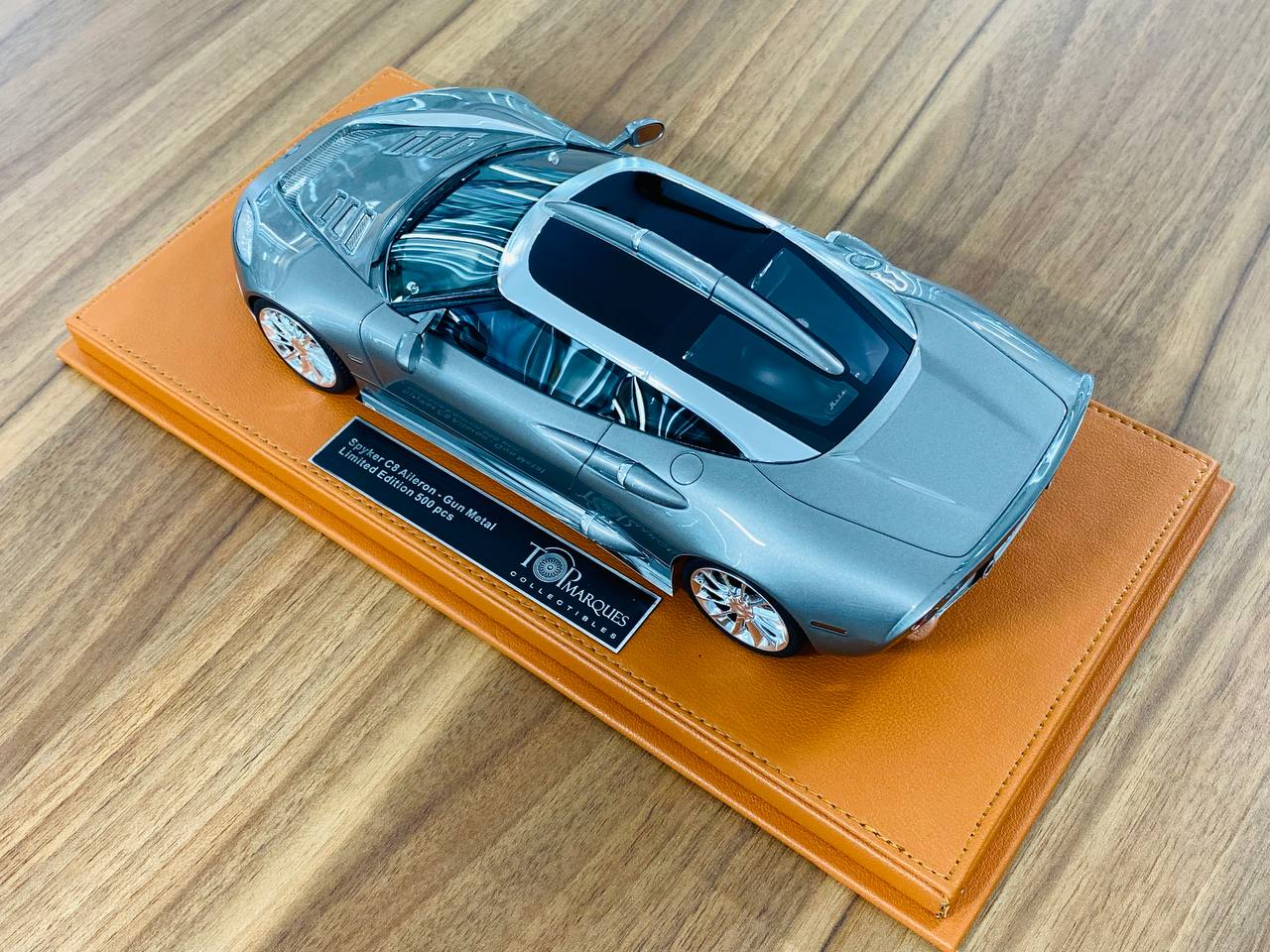 1/18 Resin Model TOP Speed Spyker C8 Aileron Gun Metal