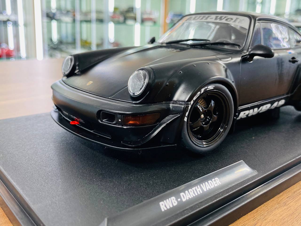 Solido Porsche RWB Darth Vader - 1/18 Diecast | Matt Black