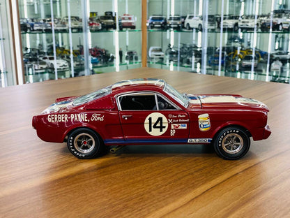 1/18 Diecast Model - ExactDetail Replicars Ford Mustang GT 350 Dan Yerber Shelby R-Model #14 in Maroon, Limited Edition