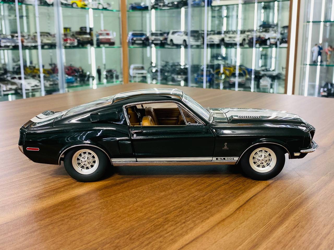 1/18 Diecast Model - ExactDetail Replicars Shelby GT 350 Super Fast Fastback in Black with White Stripes, Limited Edition