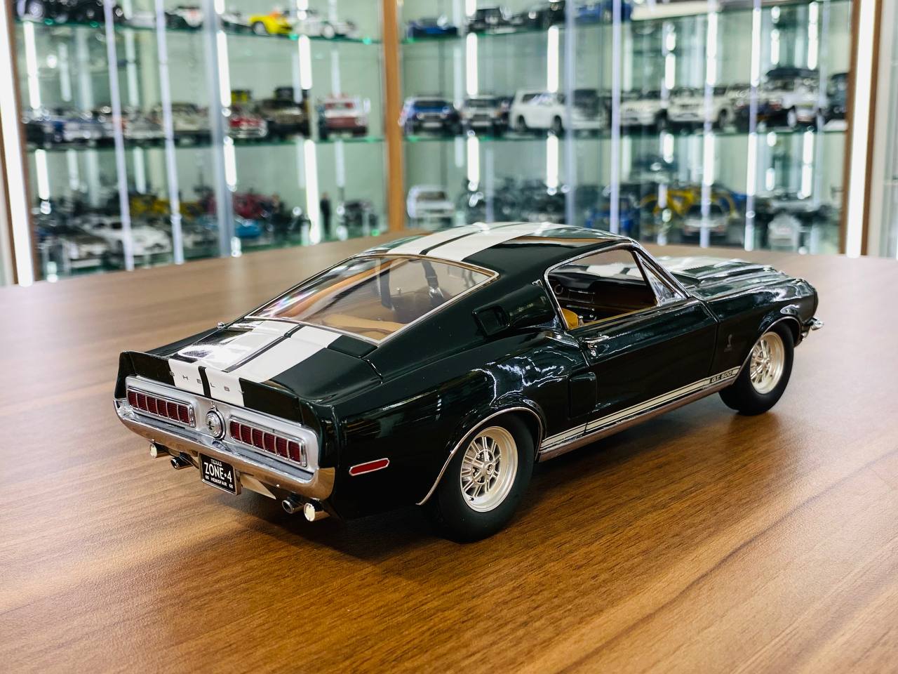 1/18 Diecast Model - ExactDetail Replicars Shelby GT 350 Super Fast Fastback in Black with White Stripes, Limited Edition