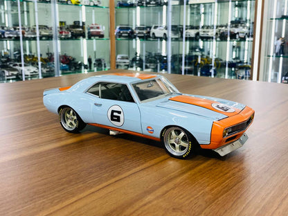 1/18 Diecast GMP Chevrolet Camaro 1968 Street Fighter in Gulf Livery (Limited Edition - 1260 pcs)