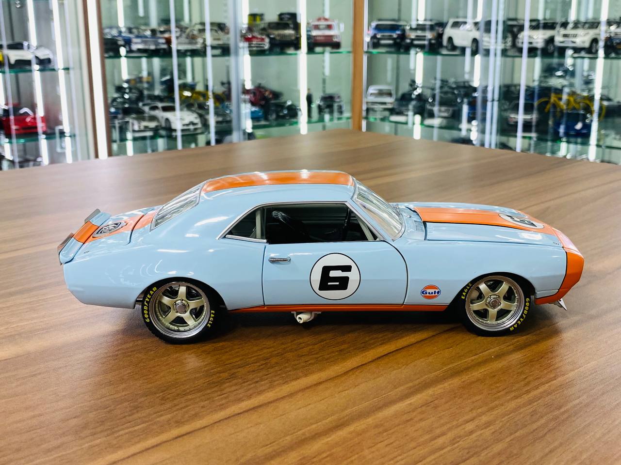 1/18 Diecast GMP Chevrolet Camaro 1968 Street Fighter in Gulf Livery (Limited Edition - 1260 pcs)