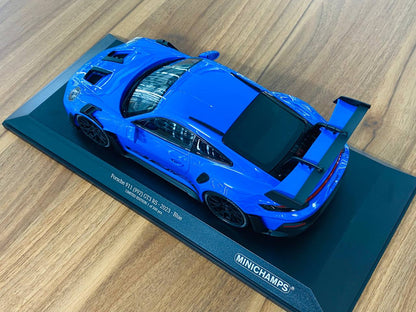 1/18 Diecast Minichamps Porsche 911 (992) GT3 RS 2023 in Blue