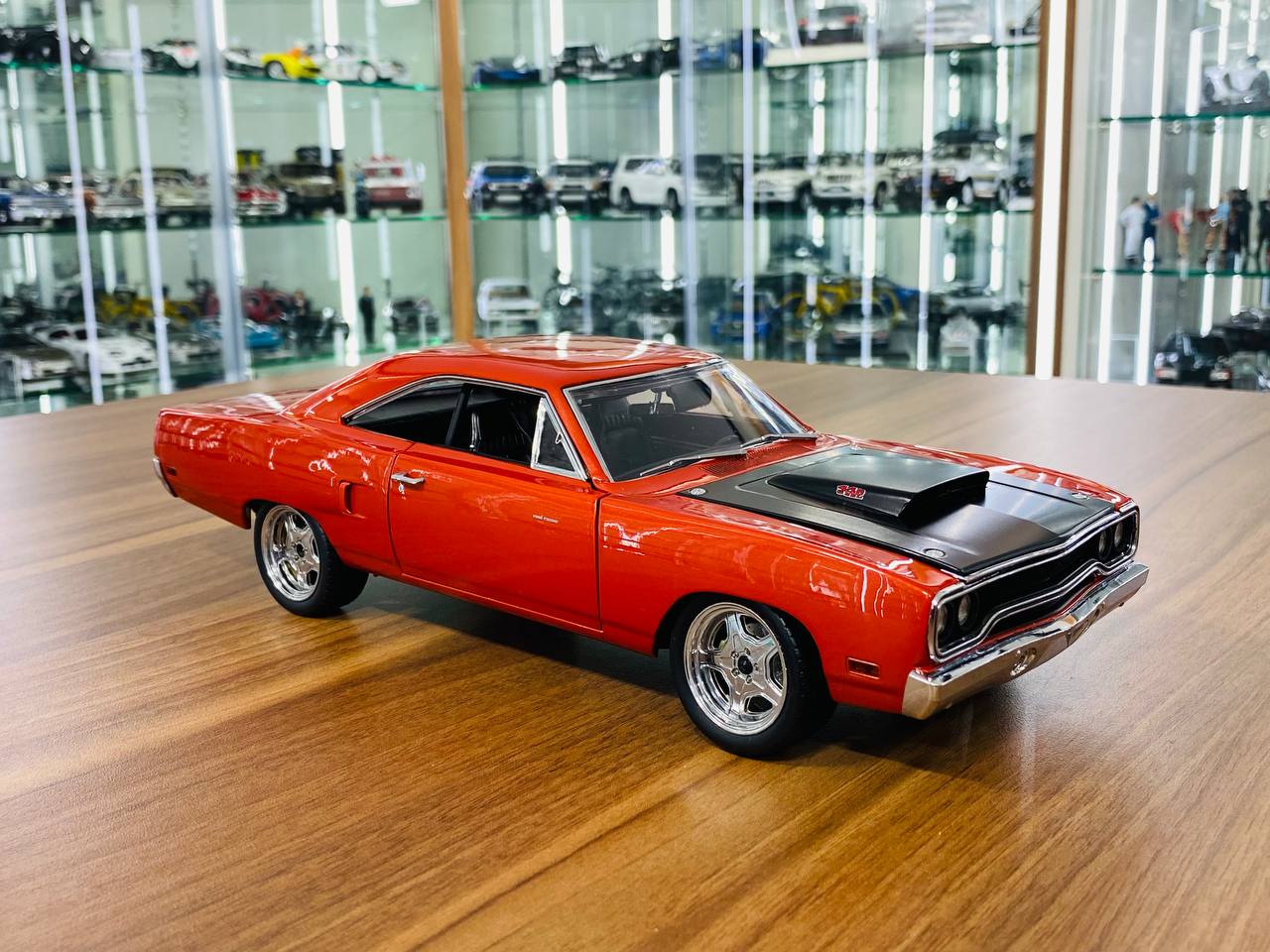 1/18 Diecast Model - GMP Plymouth Road Runner 1970 Fast & Furious in Orange, Full Opening