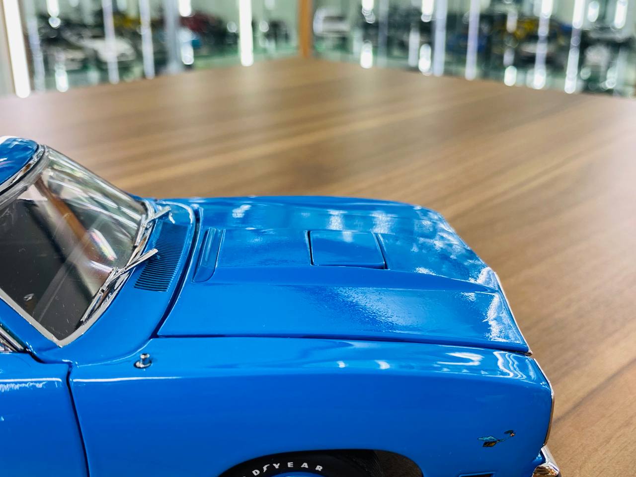 1/18 Diecast Model - GMP Plymouth Road Runner 1970 in Blue, Full Opening