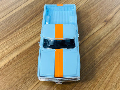 1/18 Diecast Model - ACME Chevrolet C-10 Gulf Racing 1968 in Gulf Colors, Full Opening