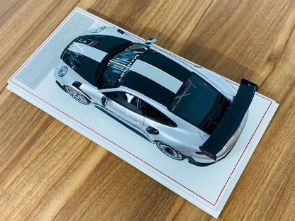 1/18 Resin Model - Davis & Giovanni Porsche 911 GT2 RS MR Manthey Racing in Silver, Limited to 38 Pieces