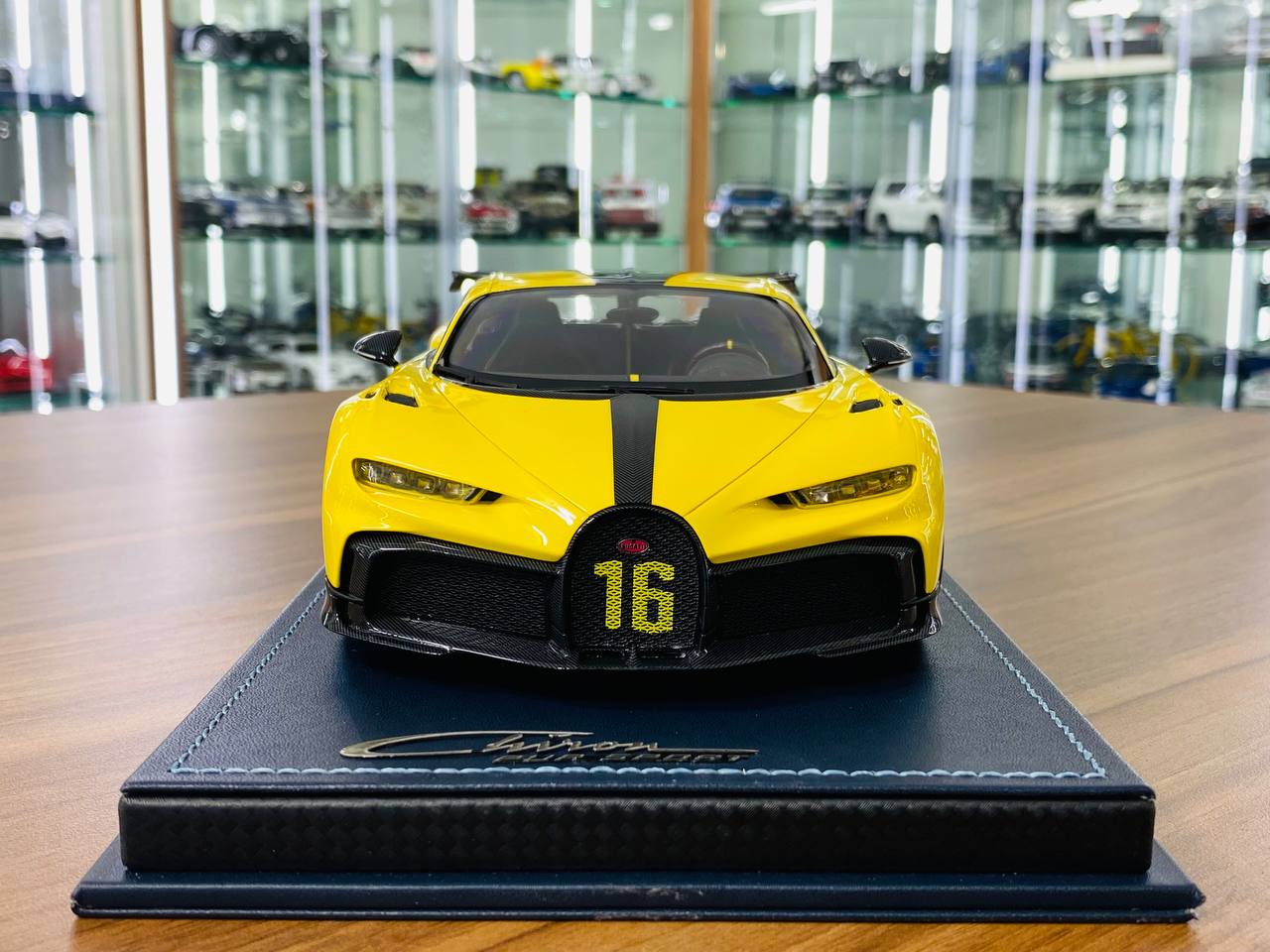 1/18 Resin Model - MR Collection Bugatti Chiron Super Sport 300+ in Launch Version Yellow, Limited to 399 Pieces